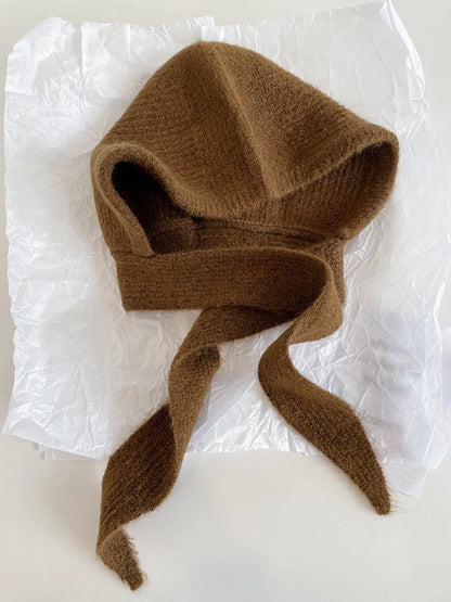 Knitted Beanies Cap For Men&Women Winter Warm Unisex Hooded Hat Neck Collar Scarf Cap Ski Beanie Cold Hats Balaclava Caps Bonnet