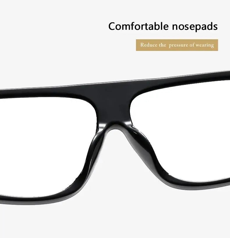 Men Women Anti-fatigue Eye Protection Reading Glasses Anti Blue Light Large Frame Square Designer Magnifiers Presbyopic Glasses