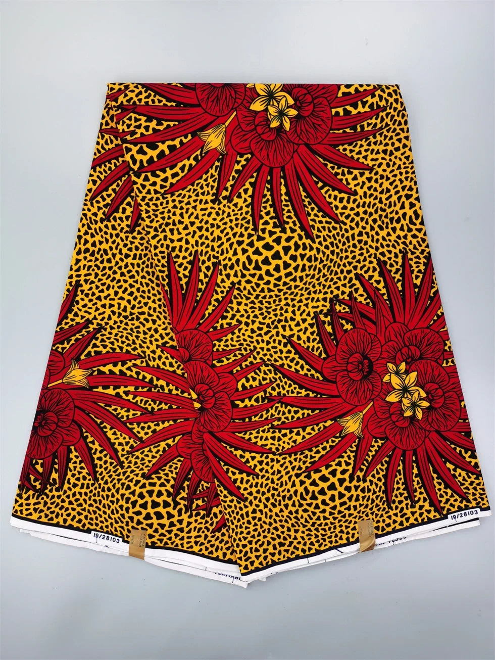 Dutch Hollandais Printed Fabric for African Classical Dress Veritable Real Wax Guaranteed 100% Cotton 6 Yards