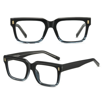 Anti Blue Light Computer Glasses Frame Men Trendy Fashionable Stylish Eyeglasses Classic Spectacles TR90 Eyeglasses for Man