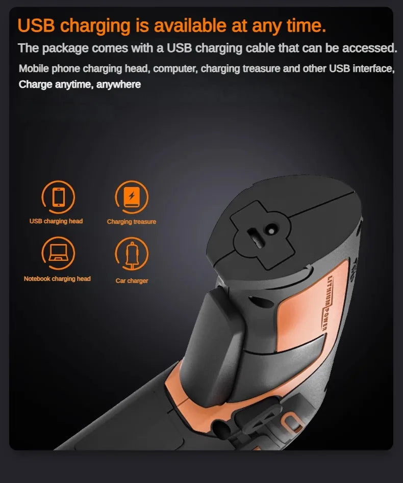 Worx WX255.4 4V Mini Electrical Screwdriver Set Smart Gun Style Cordless Electric Screw Driver USB Rechargeable Bit Drill Tool