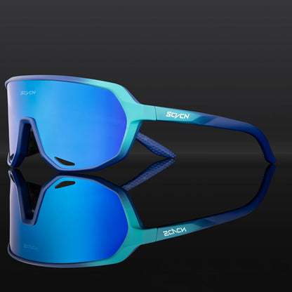SCVCN Fashion Sports Running Glasses Outdoor Bicycle Drive Hiking Sunglasses Men MTB Cycling Sunglasses Women Road Bike Glasses