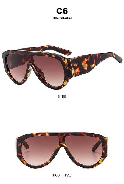 New Women's Men's Big Frame Sunglasses Fashion Retro Trend Sun Glasses Travel Street Photo Holiday Party Beach Eyewear