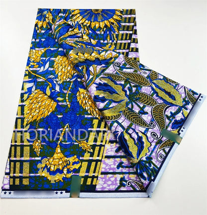 2026 Grand Super Original African Wax Fabric High Quality Nigerian Print Ankara Fabric For Sewing 6 Yard Women Dress 100% Cotton