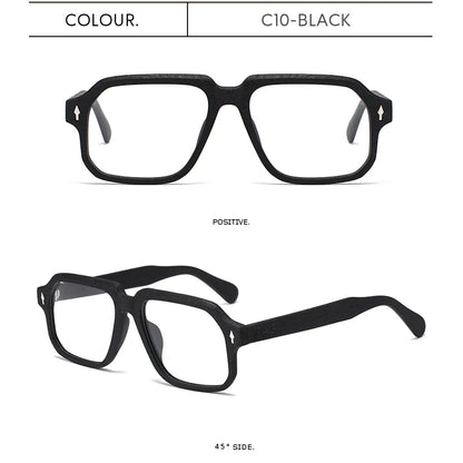 TAG Hezekiah Natural Wood Glasses Frame Men Oversized Wooden Myopia Prescription Optical Glasses Spectacle with Clear Lens 8188