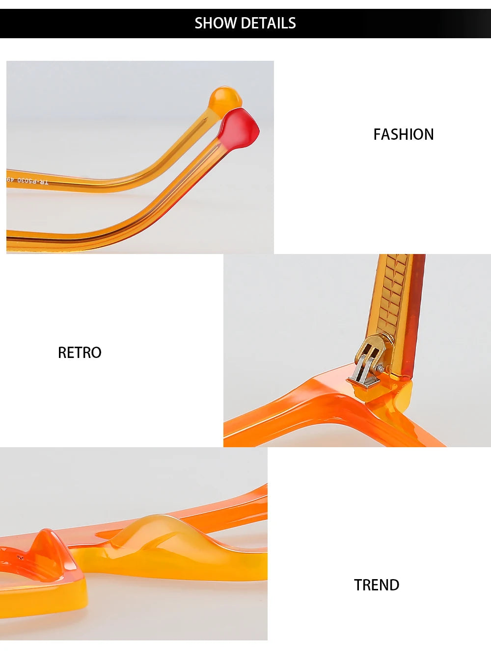 R56012 Oversized Rectangle Reading Glasses +1.00 +2.00 +3.00 Retro Eyeglasses for Hyperopia Glasses Presbyopia Eyeglasses