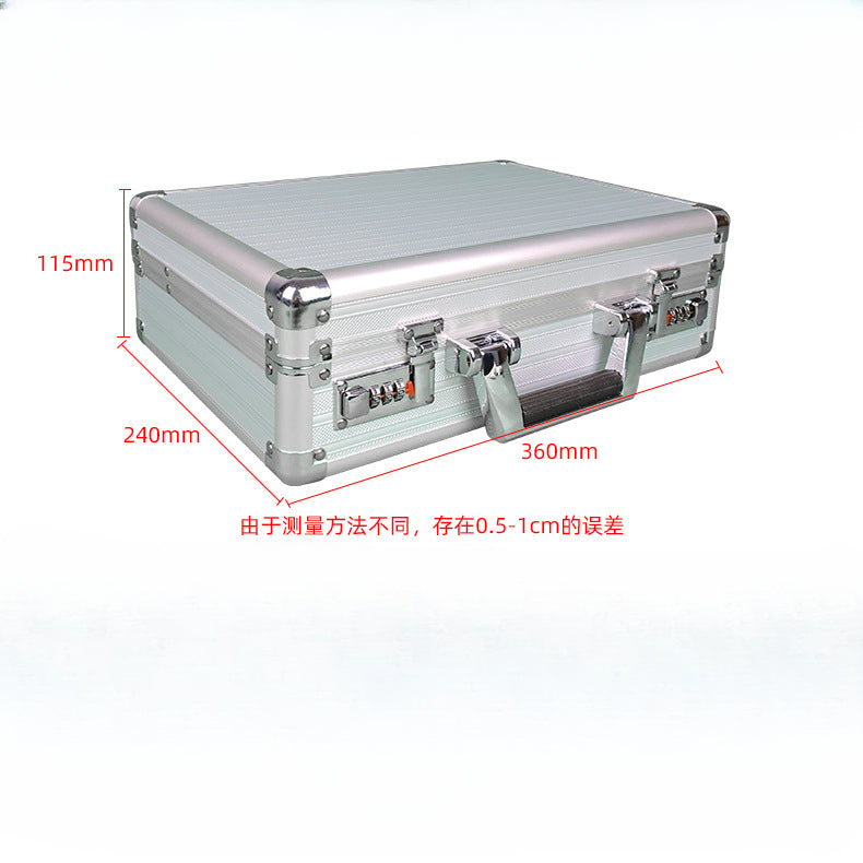 Aluminum alloy Combination lock Portable case Document storage box Data sorting Portable  safe box  mini money safe