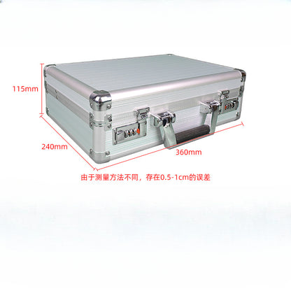 Aluminum alloy Combination lock Portable case Document storage box Data sorting Portable  safe box  mini money safe