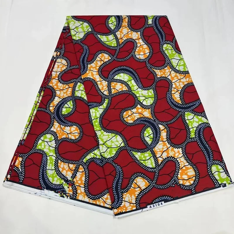 Ankara Fabric African Real Wax Print Cotton 100% New Design 2024 Tissus Wax Africain Patchwork Fabric For Dress 6yard Sales Soft
