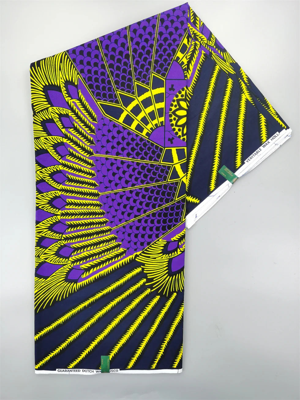 Dutch Hollandais Printed Fabric for African Classical Dress Veritable Real Wax Guaranteed 100% Cotton 6 Yards