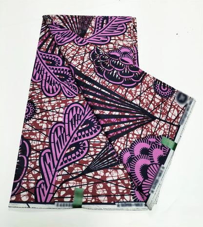 2025 Newest Veritable Original Super-W Guaranteed Dutch Hollandais Pagne Real Wax Print Fabric African Dress 100% Cotton 6 yard