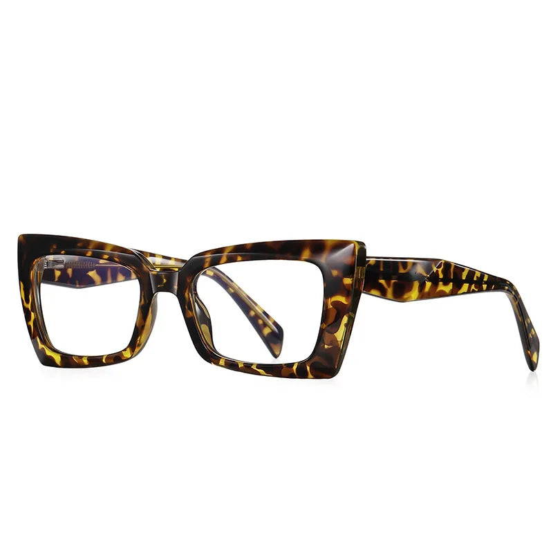 56875 Fashion Rectangle Anti-Blue Spectacle Frame Anti-Fatigue Computer Eyewear Frame for Women Gradient Eyeglasses