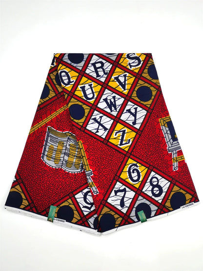 Dutch Ankara Wax Print Fabric High Quality Wax African Hollandais Fabric 100% Cotton Soft African Veritable Real Wax for Dress