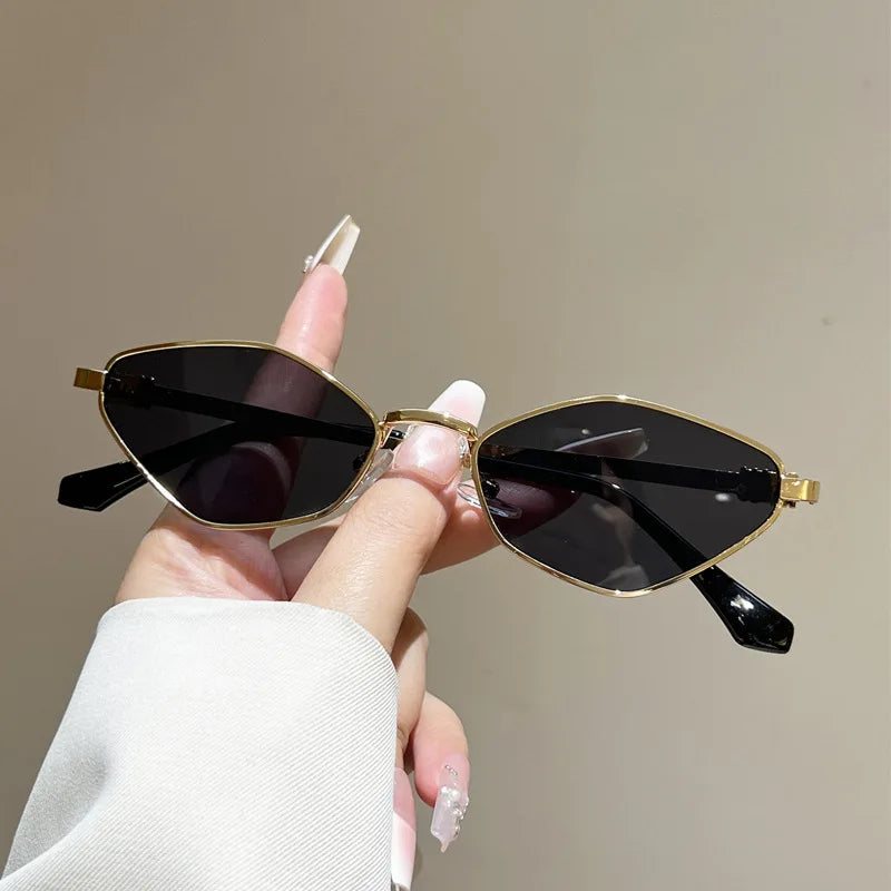 QVQV Fashion Diamond Shaped Cat Eyes Sunglasses Women Trendy Driving Sun Glasses 2026 New Luxury Brand Eyeglasses Outdoor