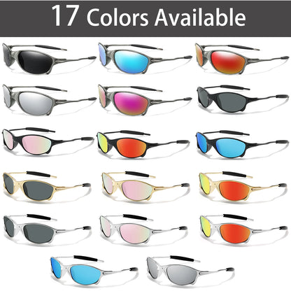Men Women Sunglasses Metal and Plastic Light weight Frame UV400 Outdoor Sports Fishing Cycling Running, Hiking, Driving Goggles