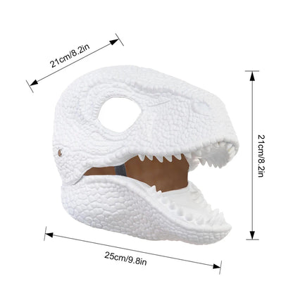 Halloween Dinosaur Mask Horror Dinosaur Headgear Raptor Scary Party Props Halloween Decoration Best Gifts for Kid Children