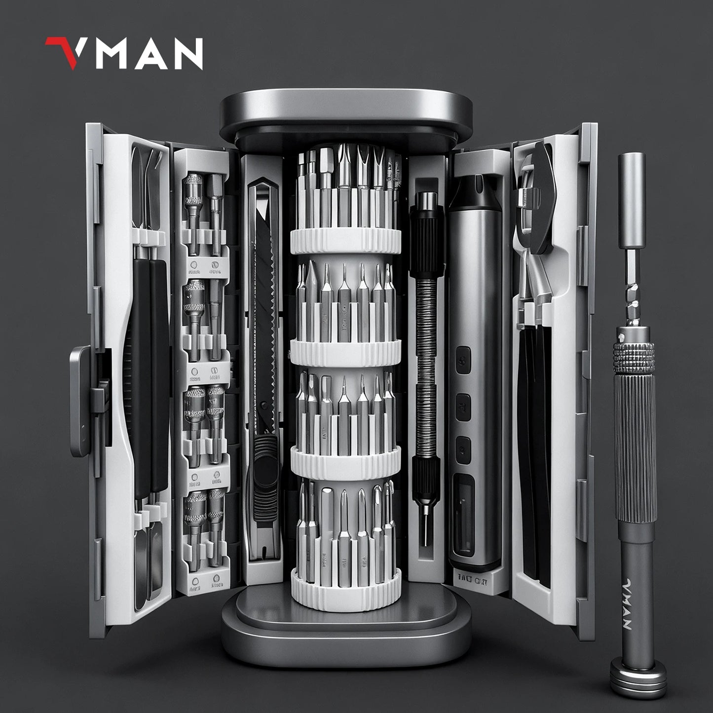72in1 Mini Precision Screwdriver Set Magnetic Bits Manual Repair Tool Kit for iPhone PC Watch Computer Repair Gift bottle opener