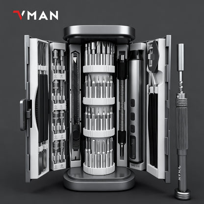 72in1 Mini Precision Screwdriver Set Magnetic Bits Manual Repair Tool Kit for iPhone PC Watch Computer Repair Gift bottle opener