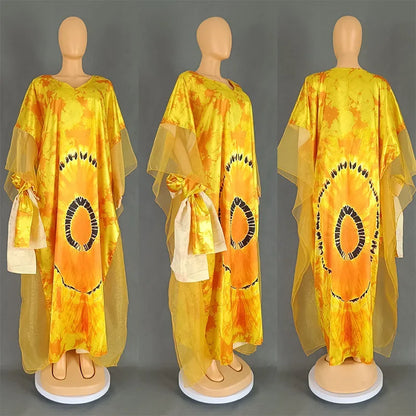 African Dresses for Women Traditional Africa Clothing Dashiki Ankara Outfits Gown Abayas Robe Muslim Kaftan Maxi Long Dress 2024