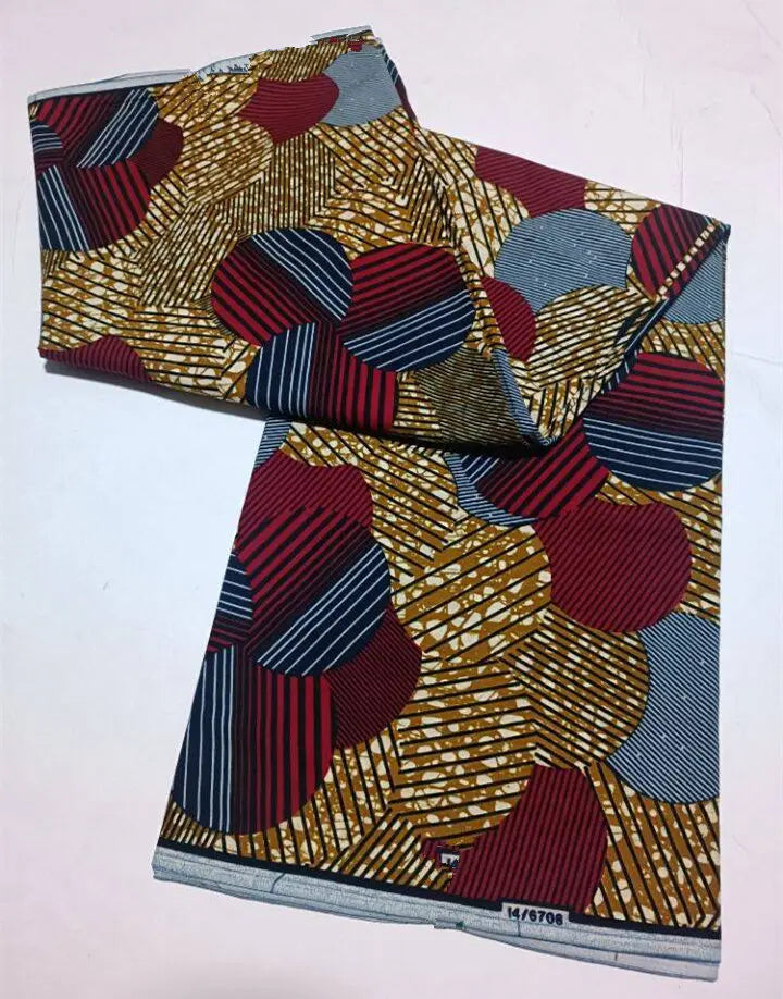 Style Pagne Guaranteed Veritable Original African Real Wax Fabric For Party Dresses Ankara Wax Print Fabric 100% Cotton Ghana