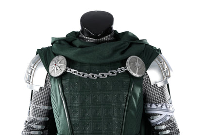 New Doom Cosplay Costume High Quality Green Cloak Mask Shoes Armor Set Men's Superhero Role Play Uniform Halloween Outfit Custom