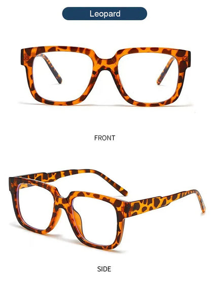 New Simple Spectacles Frame Men Women Ultralight Square Frame Anti Blue Light Transparent Lens Optical Eyeglasses