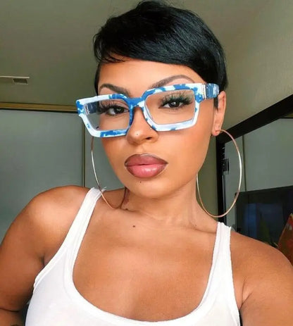 Luxury Designer Blue White Reading Glasses Women Men Computer Goggles Filter Blue Light Eyeglasses Magnifier Diopter +0.5 +6.0