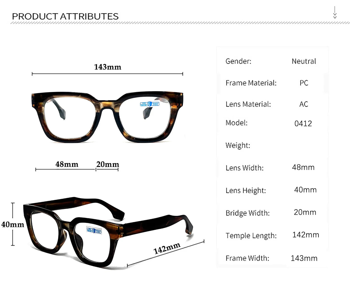 Men Vintage Square Reading Glasses Trendy Casual Ultra-light Presbyopia Eyeglasses Women Fashion Elegant High-definition Eyewear