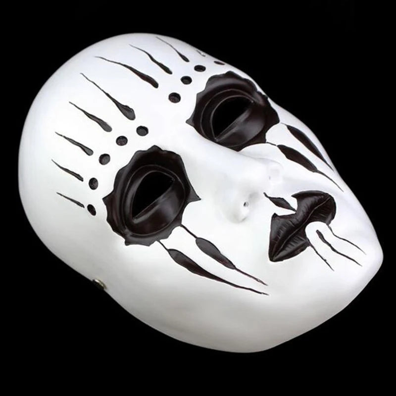 Halloween Band Resin Mask Joey Dressed Up Full Face Adults Mask Drummer Role Playing Movie Skull Masquerade Cosplay Scary Prop