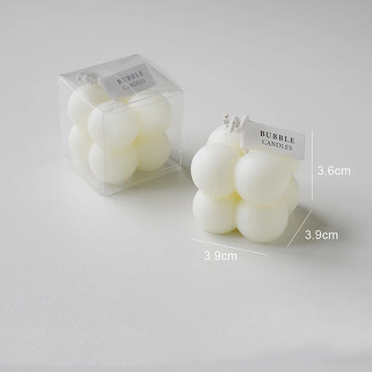 Little Bubble Cube Candle Handmade Scented Candle Aromatherapy Soy Wax Candle Wedding Birthday Candles Party Home Decoration