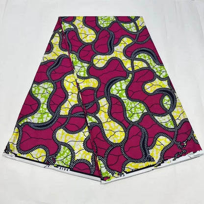 Ankara Fabric African Real Wax Print Cotton 100% New Design 2024 Tissus Wax Africain Patchwork Fabric For Dress 6yard Sales Soft