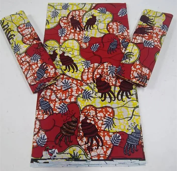2023 Guaranteed Veritable Super Hollandais African Wax Fabric 100%Cotton 6 yards Original Ankara Block Print Pattern Africa