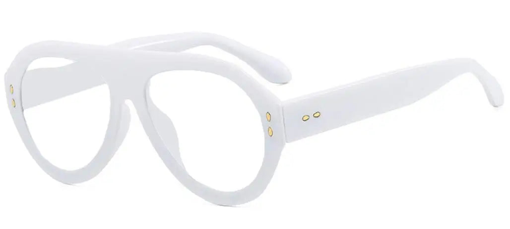 Trendy Oversized Pilot Reading Glasses Women Men Flower Brown Vintage Eyeglasses New Clear Blue Light Glasses +1.25 +1.5 +6