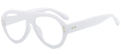 Trendy Oversized Pilot Reading Glasses Women Men Flower Brown Vintage Eyeglasses New Clear Blue Light Glasses +1.25 +1.5 +6