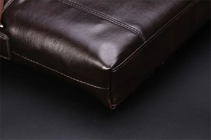 Men Briefcase Bag for Documents Designer Leather Luxury Brand Men's Business Travel Big Capacity A4 Document Organizer handbag