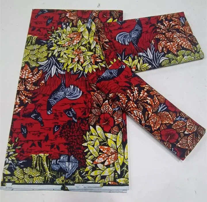 Grand Super Original African Wax Fabric High Quality Nigerian Print Ankara Fabric For Sewing 6 Yard Women Dress 100% Cotton