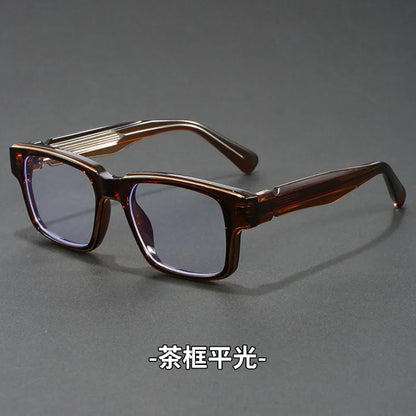 Retro Rectangle Sunglasses for Men Women UV400 Protection Classic Trendy Driving Sun Glasses Outdoor High Quality Travel Glasses
