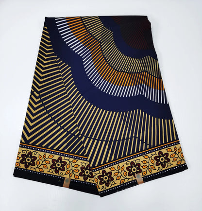 2025 Newest Ankara Real Wax Fabric Guaranteed Veritable African Wax Print Pagne Fabric 100% Cotton 6 Yards Ghana Style Dresses