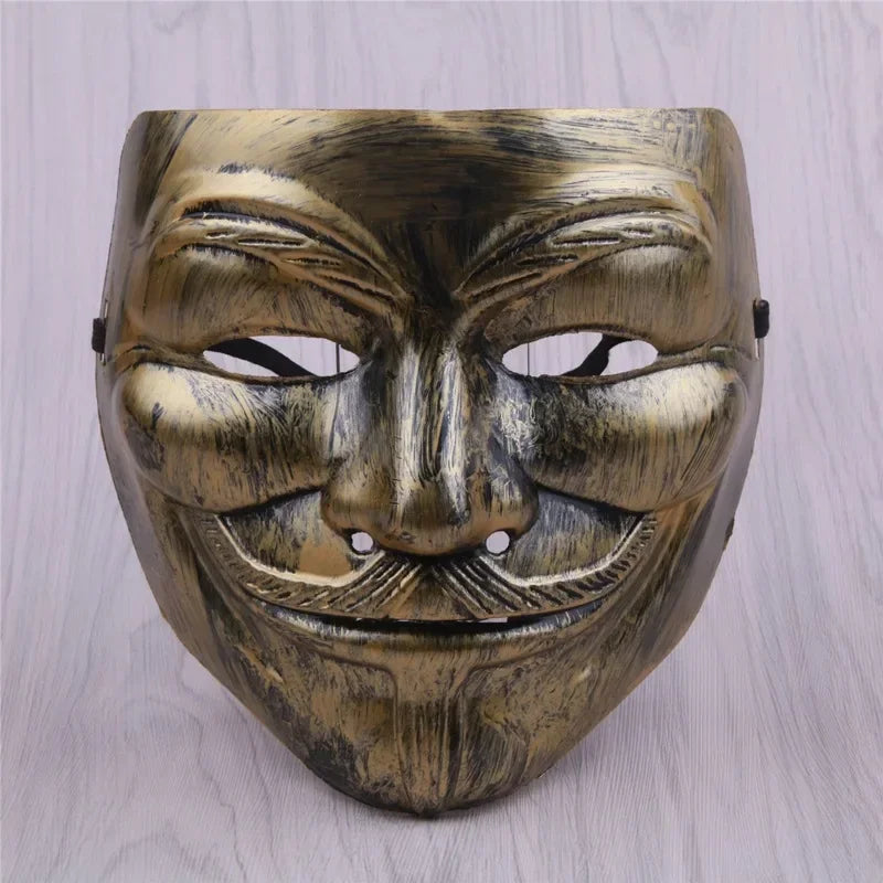 Halloween Mask Movie Cosplay Vendetta Hacker Mask Anonymous Guy Fawkes Christmas Party Gift for Adult Kids Film Theme Hot Sale