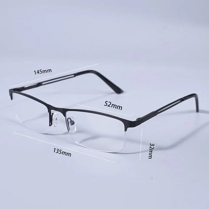 Light Half Frame Reading Glasses Blue Light For Presbyopia Eyeglasses with Diopters +1.0+1.25+1.5+1.75+2.0+2.25+2.5+2.75+3.0+4.0