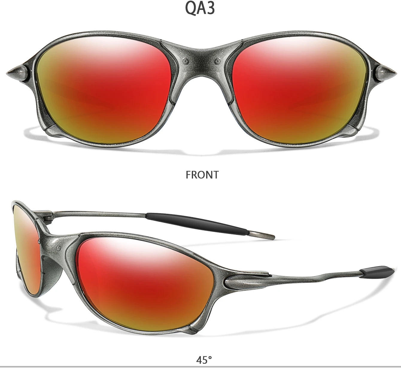 Men Women Sunglasses Metal and Plastic Light weight Frame UV400 Outdoor Sports Fishing Cycling Running, Hiking, Driving Goggles