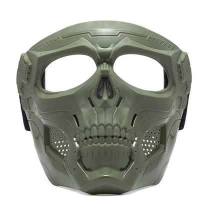 Cycling Colored Goggle Motorcycle Skull Skeleton Mask Windproof Full Face Mask Paintball Game Tactical Protection Helmet Mask