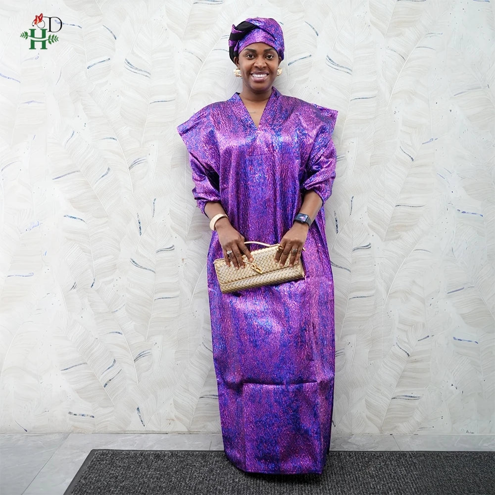 2025 New African Clothes For Women Kaftan Dress Fashion Party Dress Vintage Summer Gown Casual Vestidos Muslim Robe BouBou