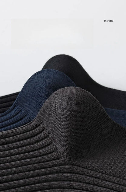 3pairs Men's Cotton Socks Casual Breathable Men's Solid Color Black High-Quality Socks Office Business Sok