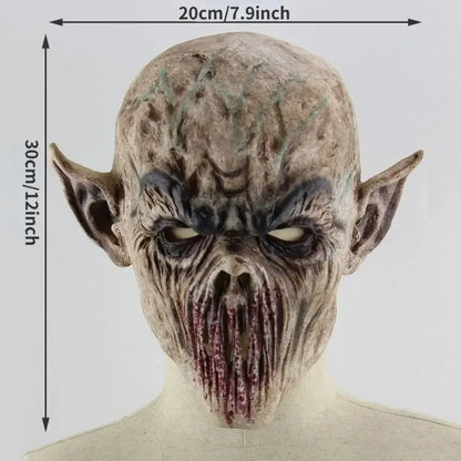 Halloween Zombie Mask Scary Mask Terror Ghost Devil Mask Cosplay Prop Dance Party Scary Biochemical Vampire Dress Up Mask