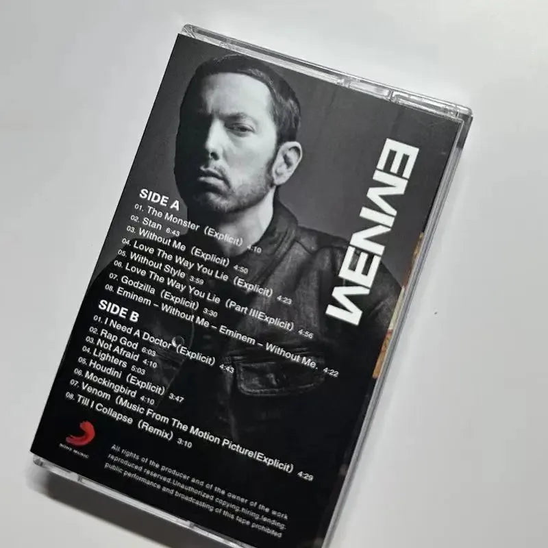 Eminem Music Magnetic Tape Greatest Hits Album Cassette Cosplay Walkman Car Recorder Soundtracks Box Party Music