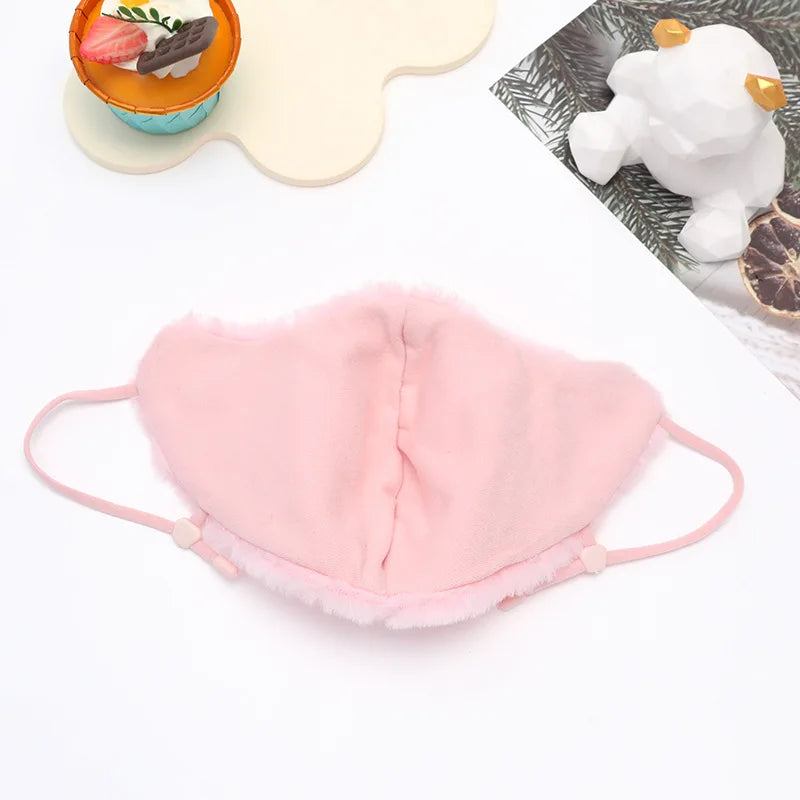 Cycling warm mask for women, winter with thick fleece and high beauty breathable and eye corner protection windproof mask