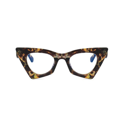 High Quality Brand Design Cat Eye Blue Light Blocking Computer Hyperopia Women Reading Glasses Diopter +0.5 1.5 2.0 2.5 3.5 6.0