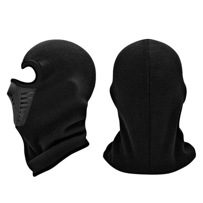 Winter Outdoor Skiing Riding Masked Cap Thickened Fleece Cap Scarf Face Protection Warm Windproof Hat Headgear Mask