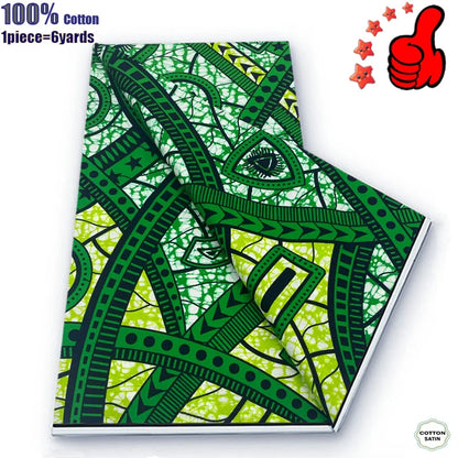 Guaranteed Veritable African Real Wax Prints Fabric Ghana Style Ankara Wax Tissu Pagne 100%Cotton Soft Design Nigeria Wax Fabric